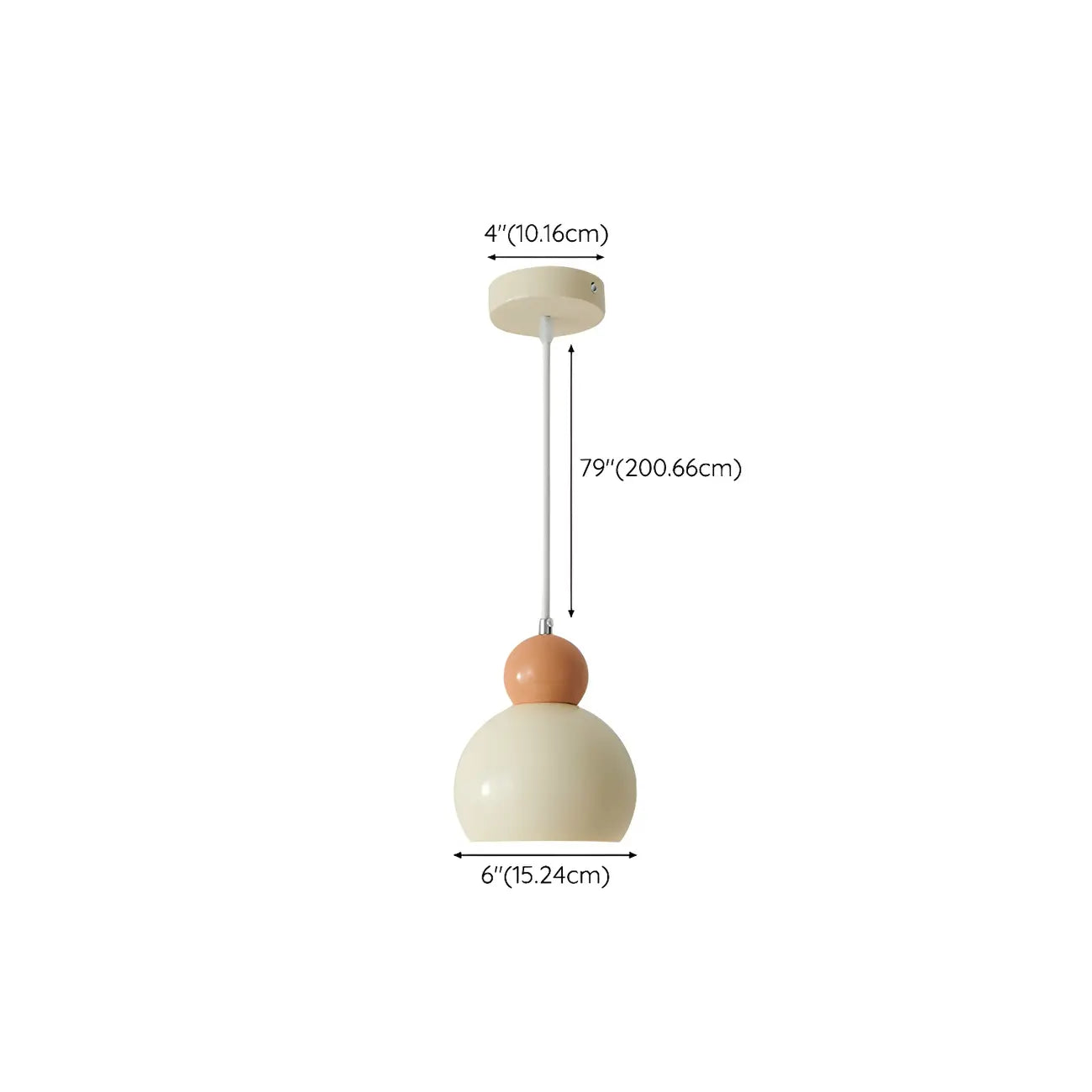 Modern Beaded White Glass 3 Light Pendant Light