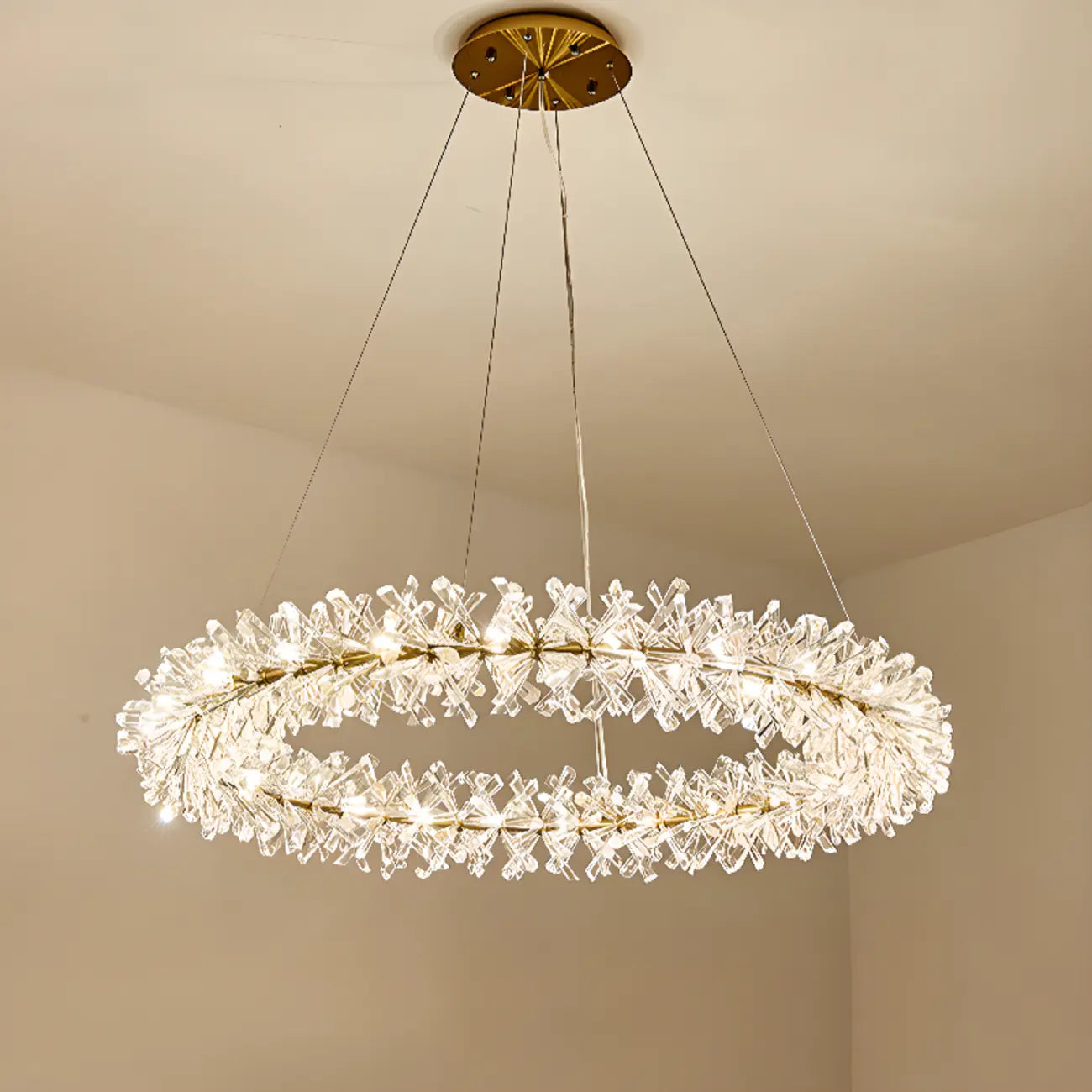 Modern Gold Crystal Garland Ambient Chandeliers
