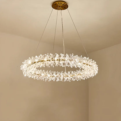 Modern Gold Crystal Garland Ambient Chandeliers