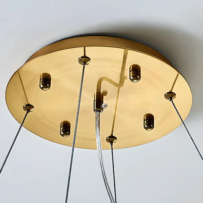Modern Gold Crystal Garland Ambient Chandeliers