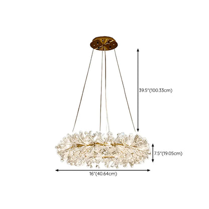 Modern Gold Crystal Garland Ambient Chandeliers