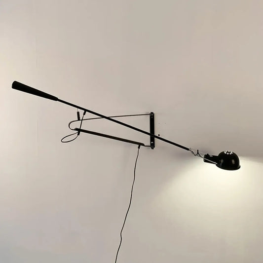 Industrial Swing Arm Wall Light for Bedroom Use