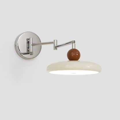 Indoor Swing Arm Wall Light with Metal Finish