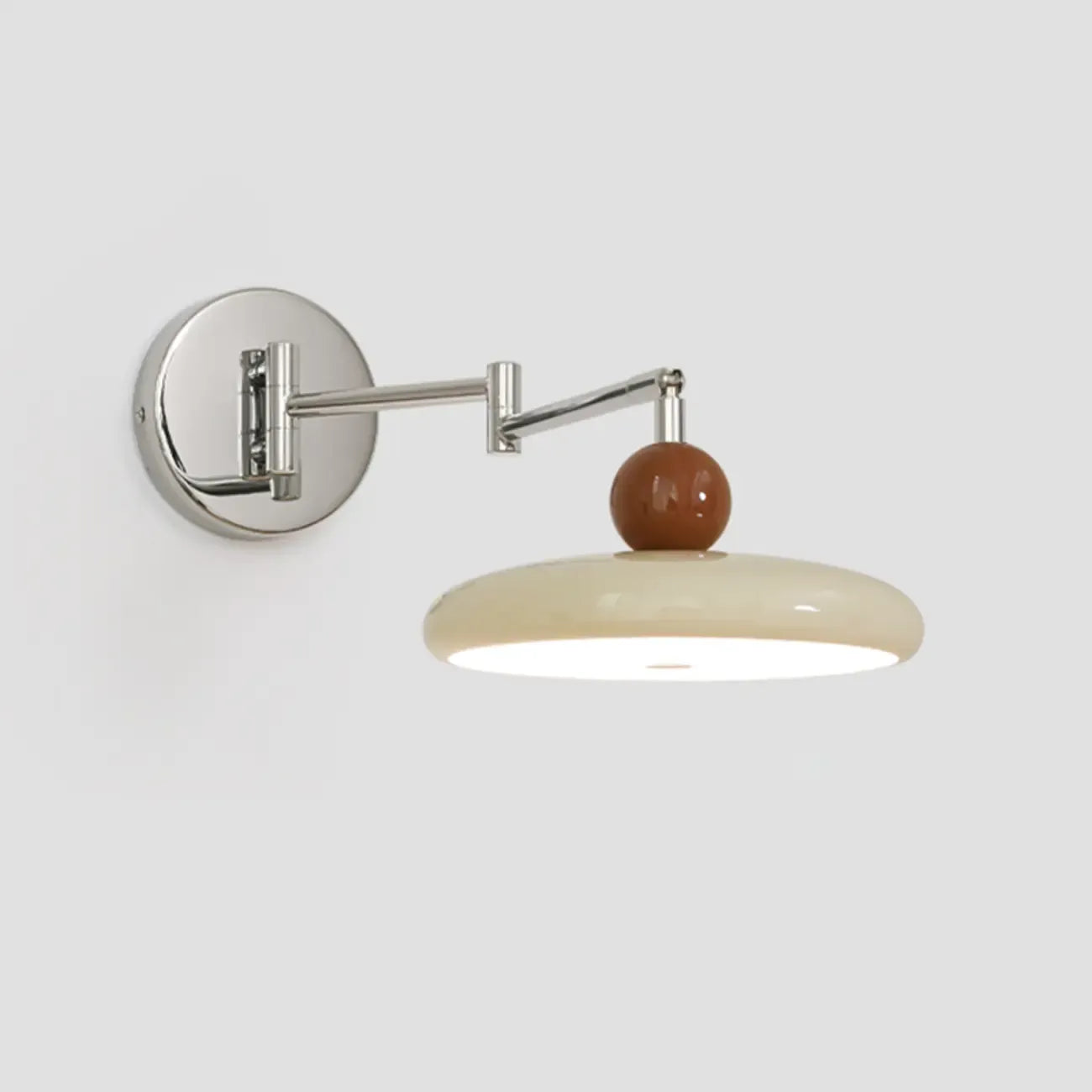 Indoor Swing Arm Wall Light with Metal Finish