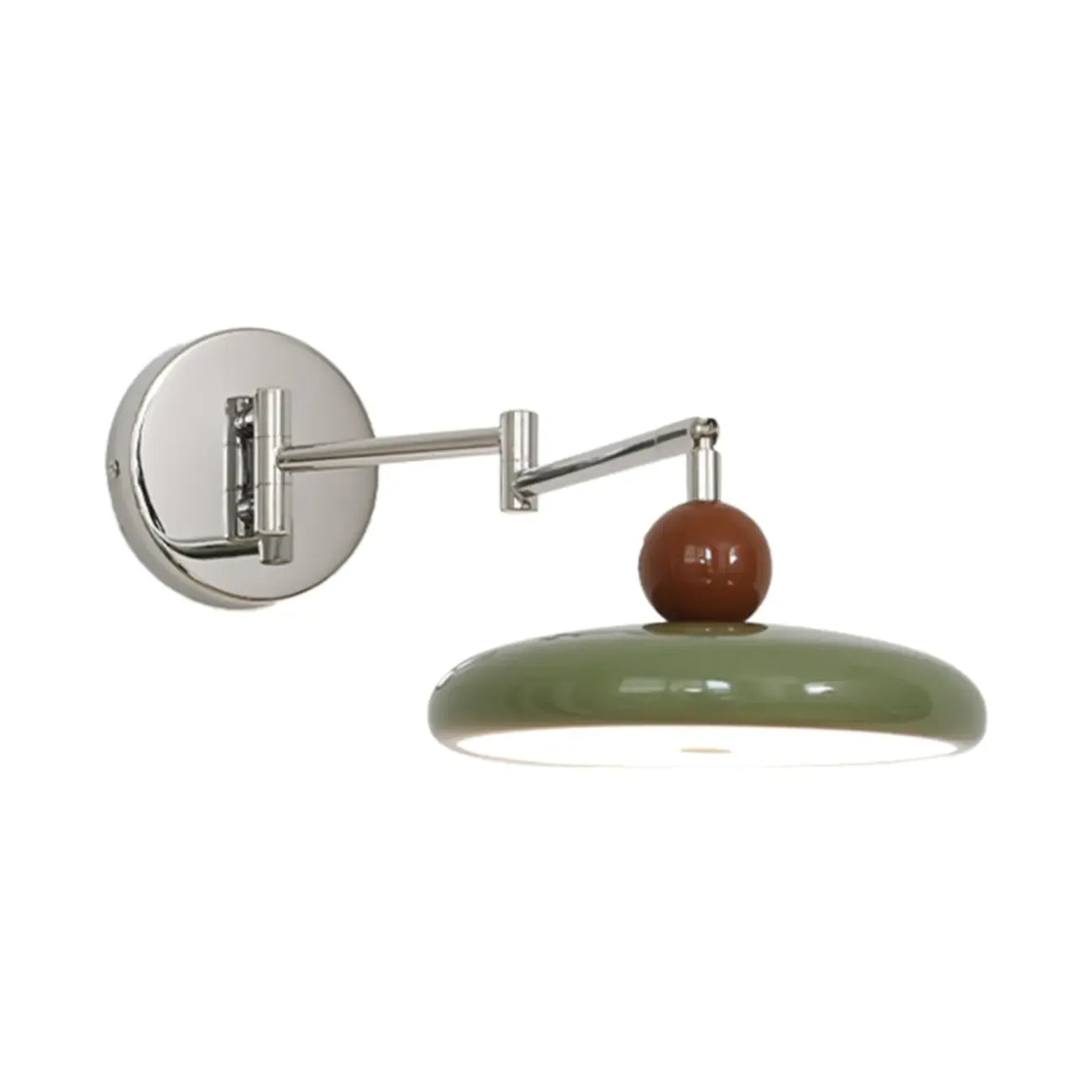 Indoor Swing Arm Wall Light with Metal Finish