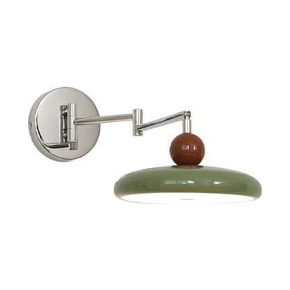 Indoor Swing Arm Wall Light with Metal Finish