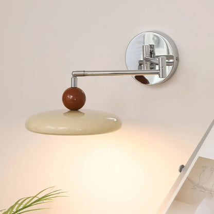 Indoor Swing Arm Wall Light with Metal Finish