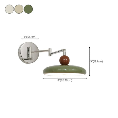 Indoor Swing Arm Wall Light with Metal Finish