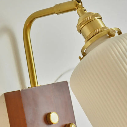 Vintage Cylinder Indoor Wall Light with Ceramics Shade