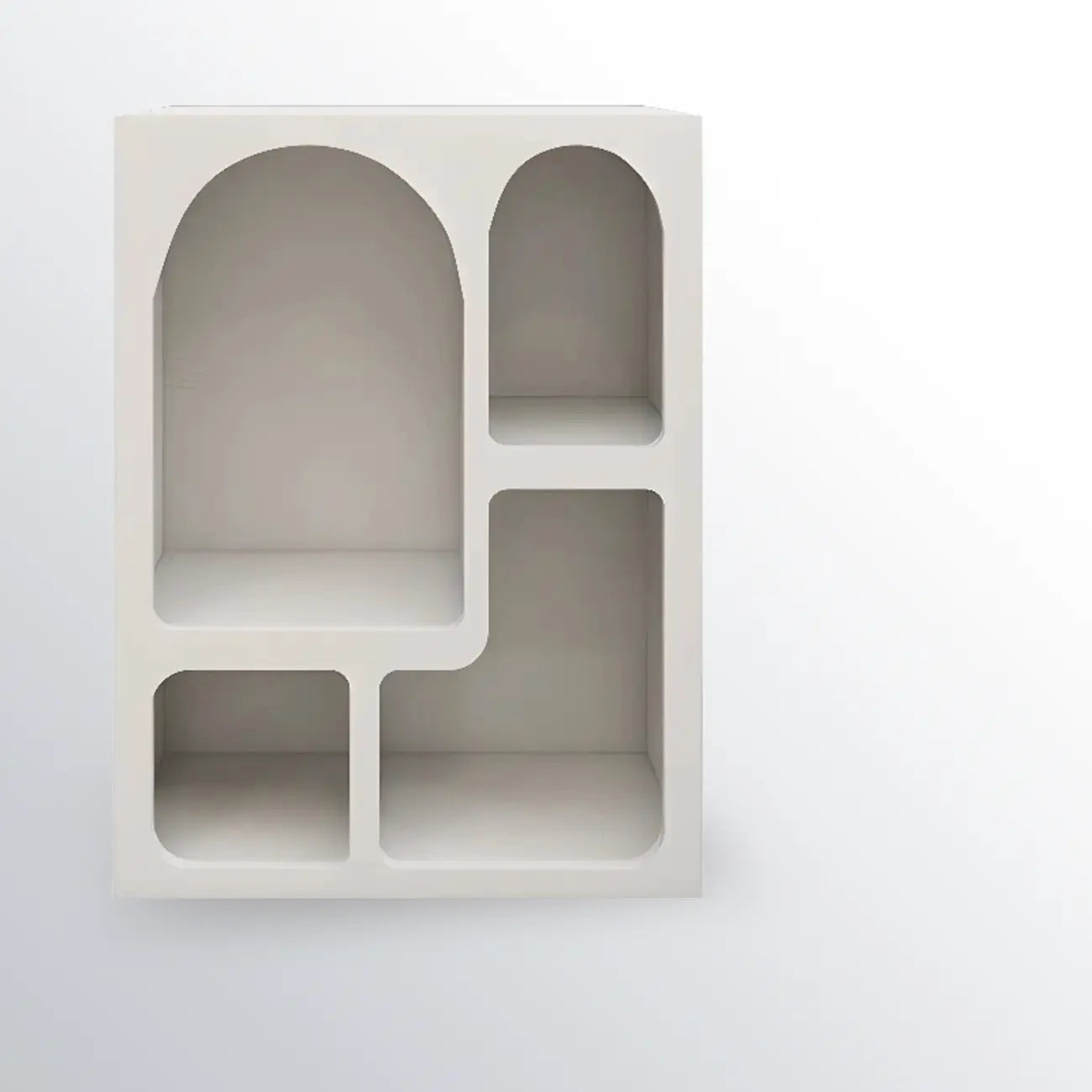 Modish Wooden Cabinets for Living Room with Exterior Shelf