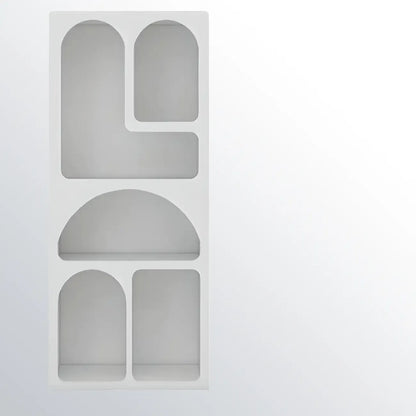 Modish Wooden Cabinets for Living Room with Exterior Shelf