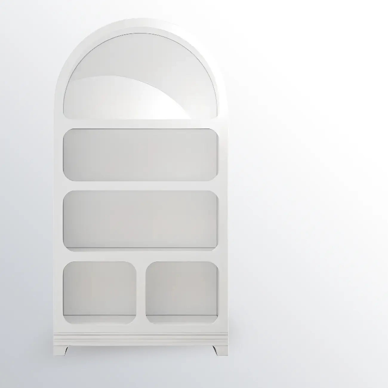 Modish Wooden Cabinets for Living Room with Exterior Shelf