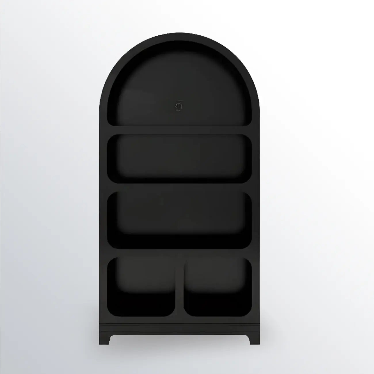 Modish Wooden Cabinets for Living Room with Exterior Shelf