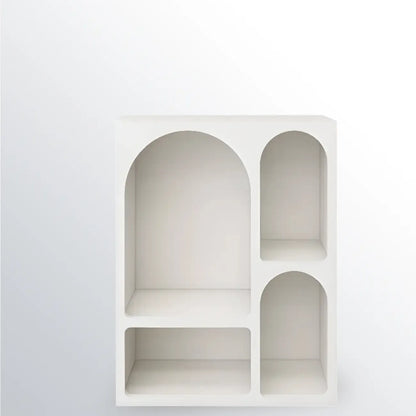 Modish Wooden Cabinets for Living Room with Exterior Shelf