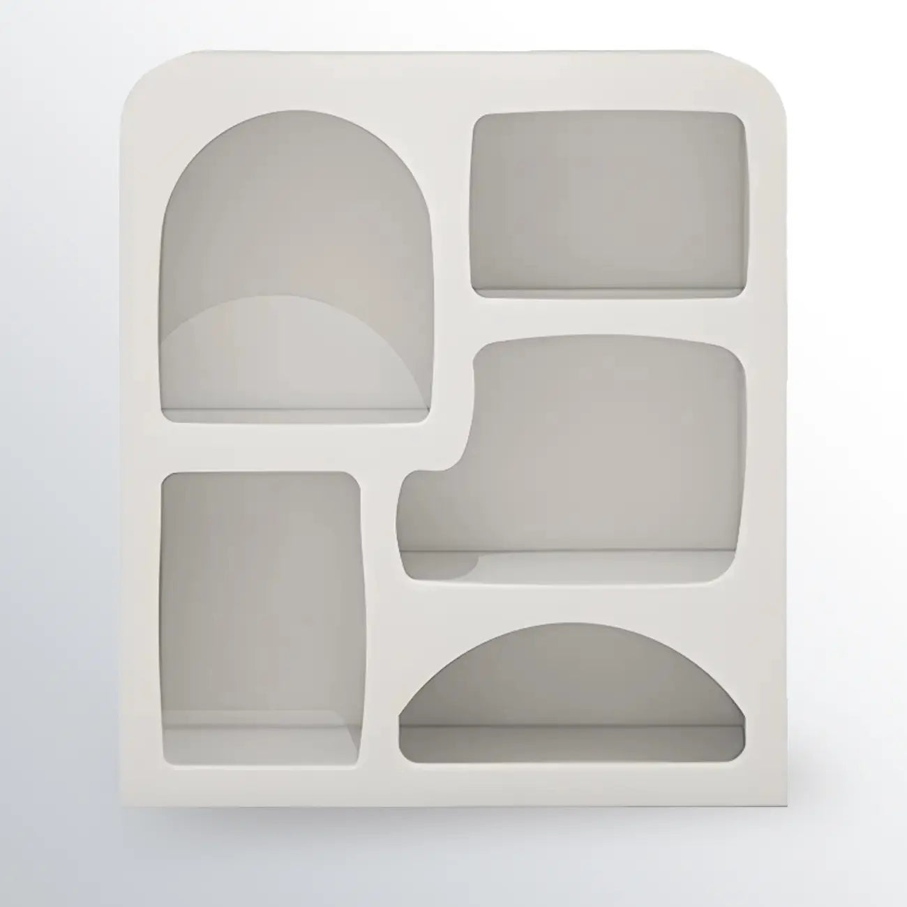 Modish Wooden Cabinets for Living Room with Exterior Shelf