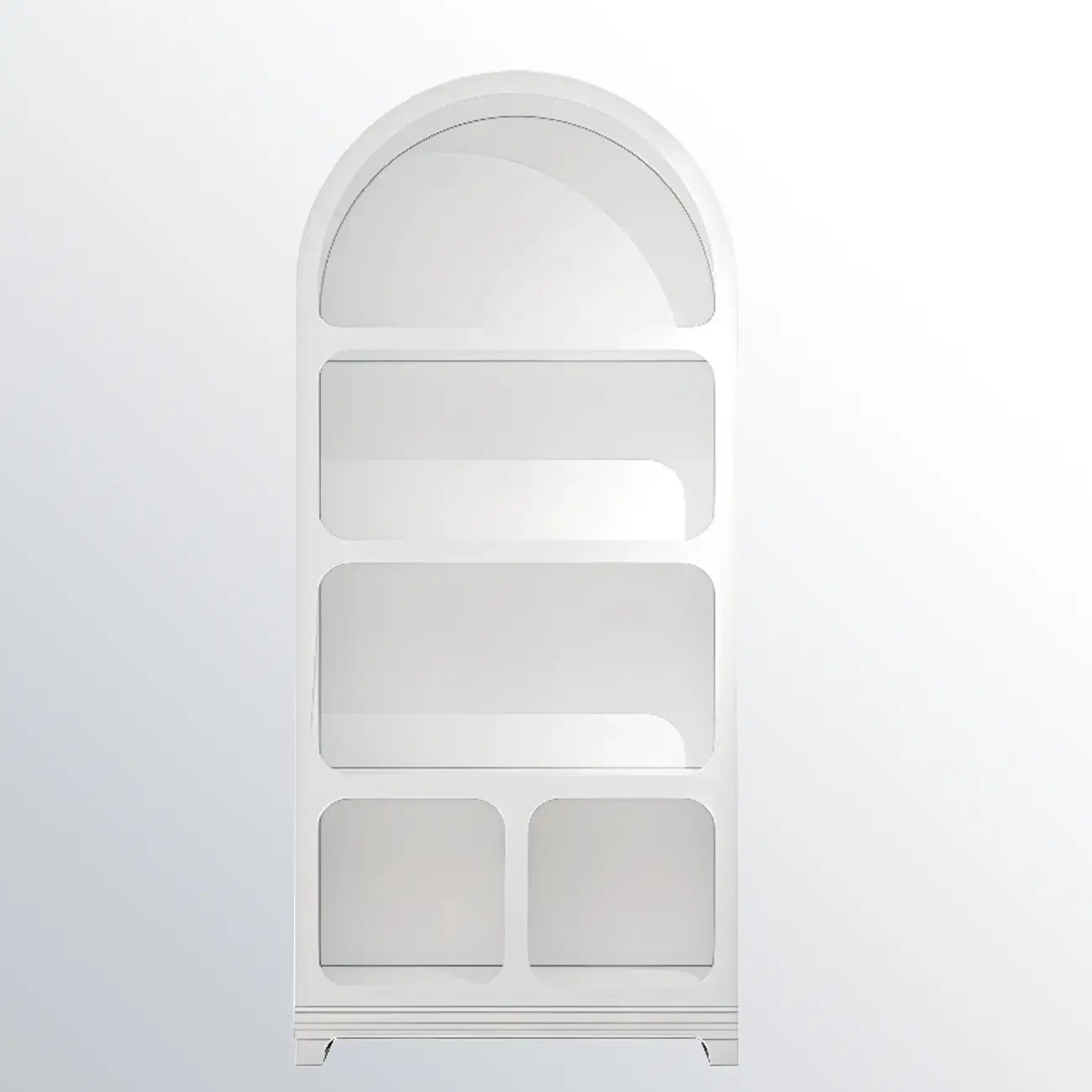 Modish Wooden Cabinets for Living Room with Exterior Shelf