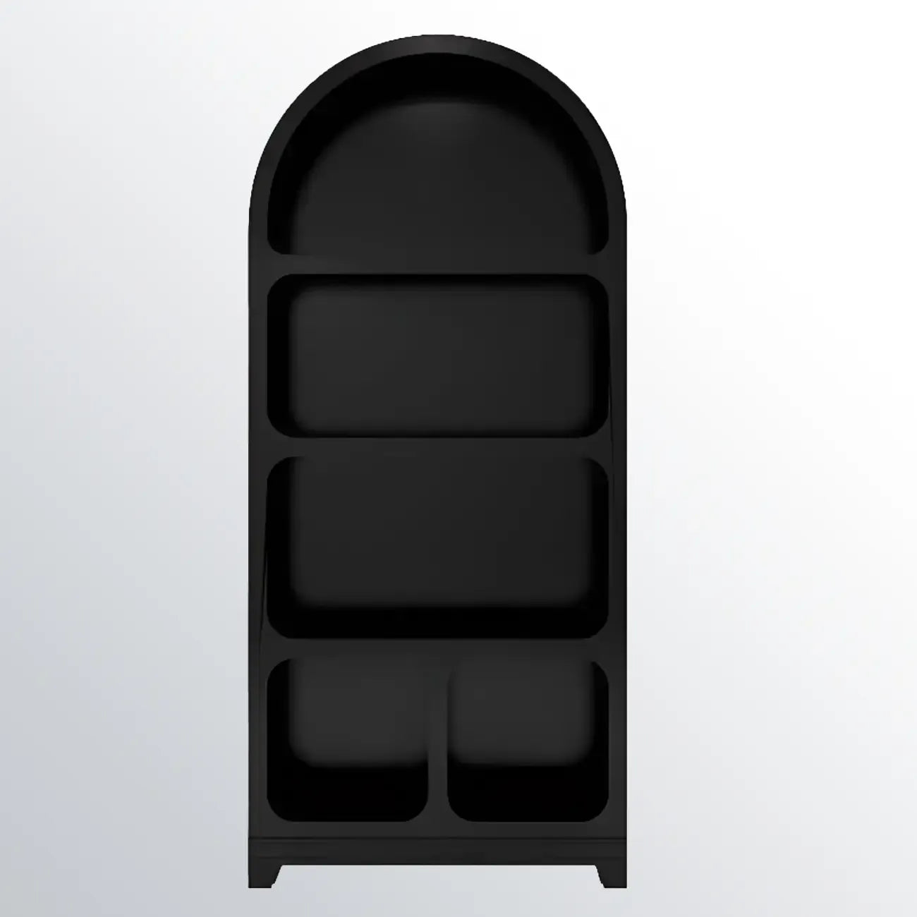 Modish Wooden Cabinets for Living Room with Exterior Shelf