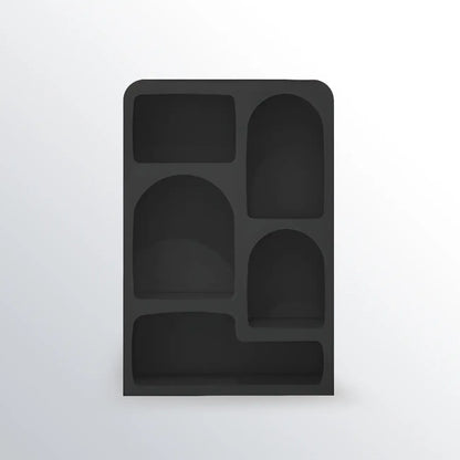 Modish Wooden Cabinets for Living Room with Exterior Shelf