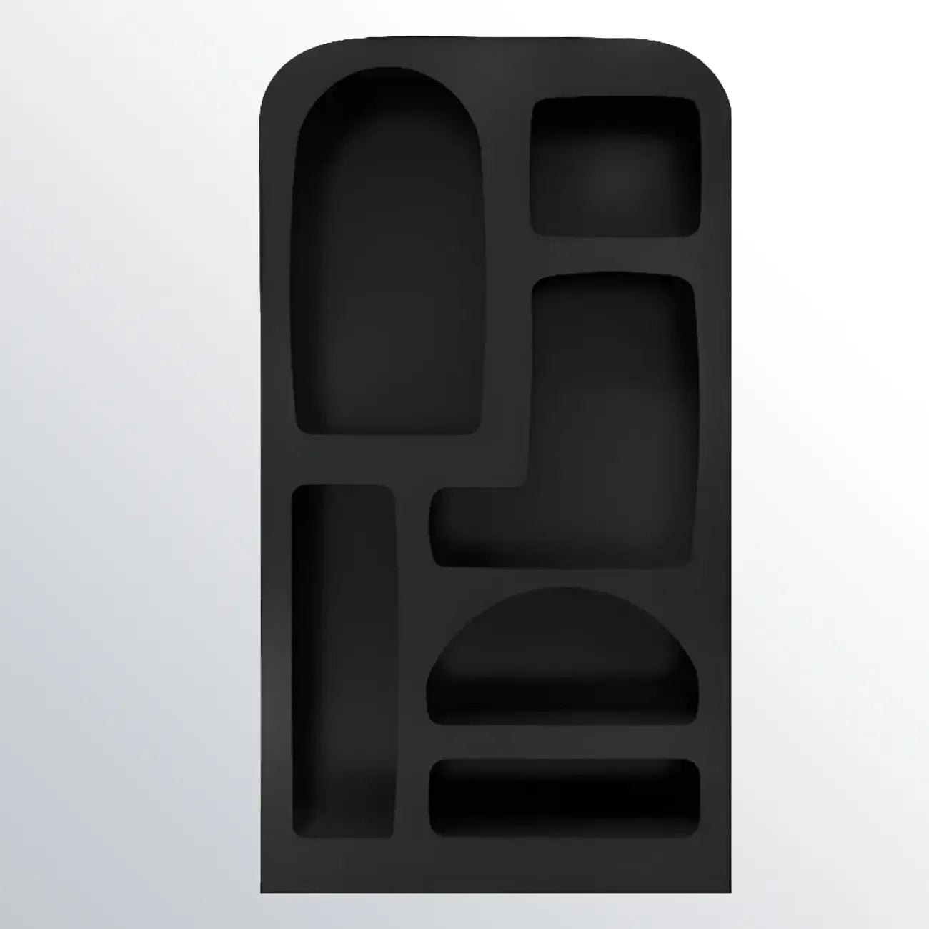 Modish Wooden Cabinets for Living Room with Exterior Shelf