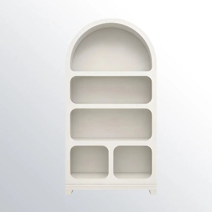 Modish Wooden Cabinets for Living Room with Exterior Shelf