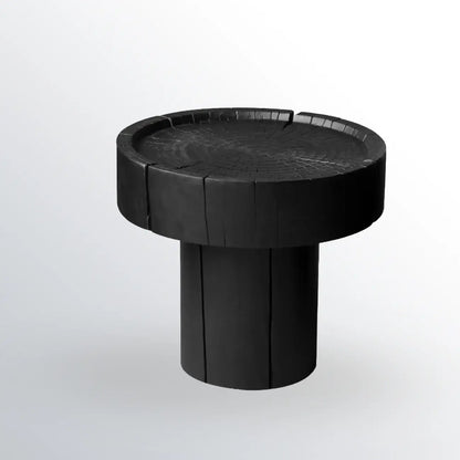 Modern Minimalist Wood Black Coffee Table with Tray Top