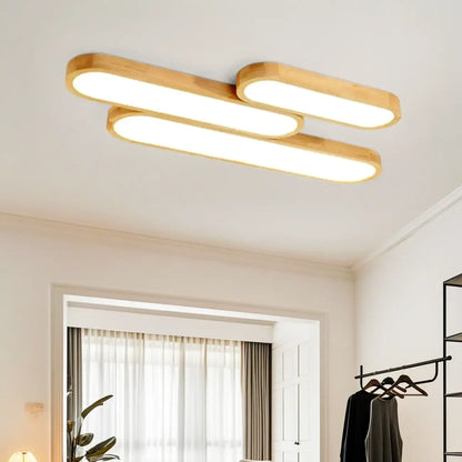 Natural Finish Flush Mount Ceiling Light for Residential Use