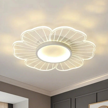 Floral LED Flush Mount Ceiling Light for Residential Use