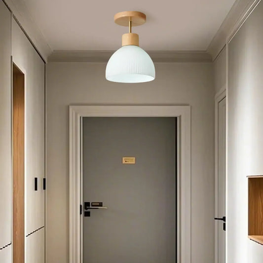 Modern Bowl LED Semi Flush Ceiling Light for Living Space