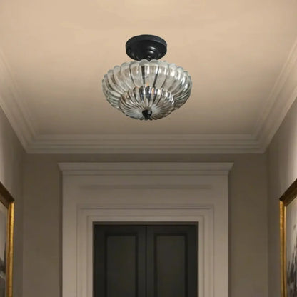 Mini Umbrella-shaped Glass Ceiling Light for Living Room