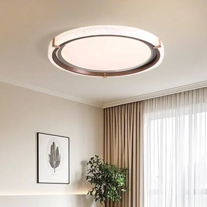 Dimmable White Flush Mount LED Ceiling Light for Living Room