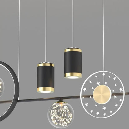 Luxury Adjustable Multi-Light Island Pendant Light