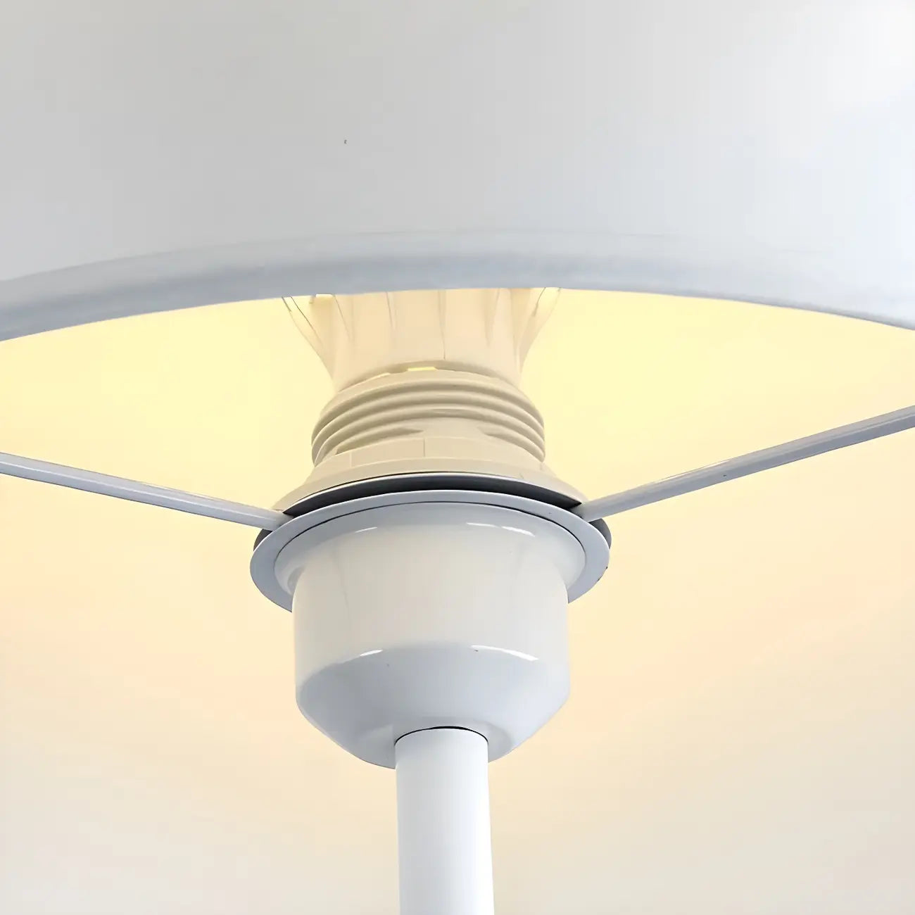 55 Modern Fabric Barrel Black Metal Floor Lamp