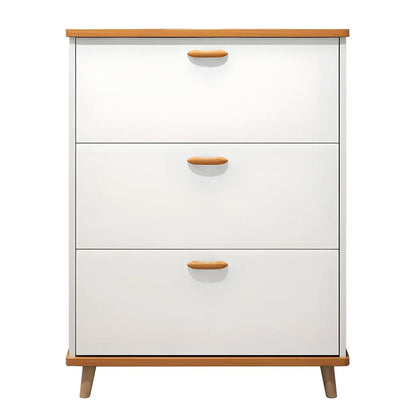 Entryway Vertical Solid Wood Shoe Storage Cabinet