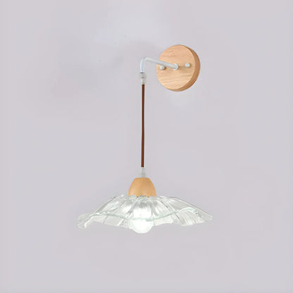 Transparent 9-Inch Wall Mount Light for Bedside Decor