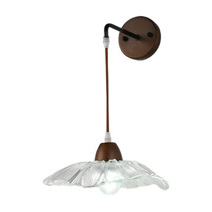 Transparent 9-Inch Wall Mount Light for Bedside Decor
