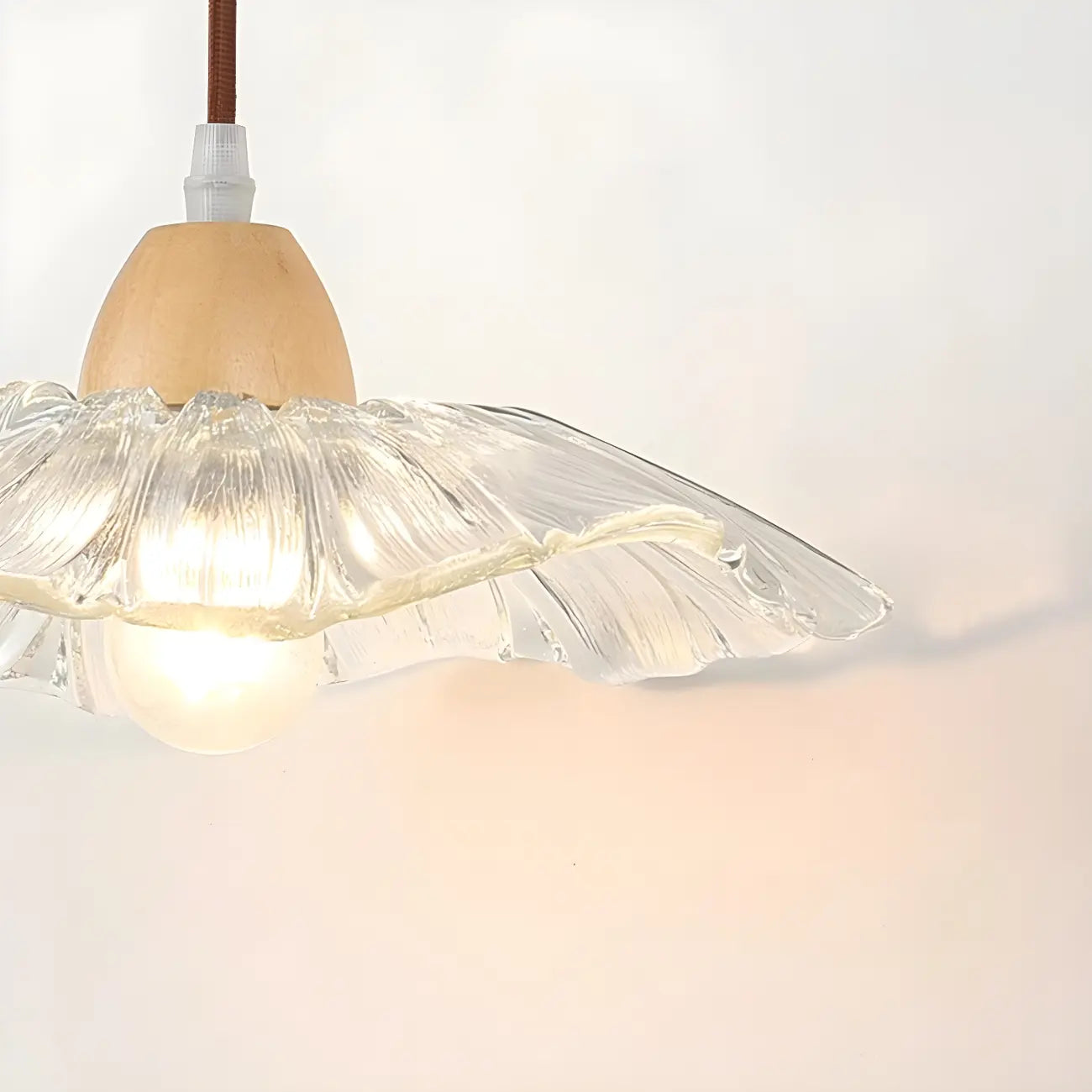 Transparent 9-Inch Wall Mount Light for Bedside Decor