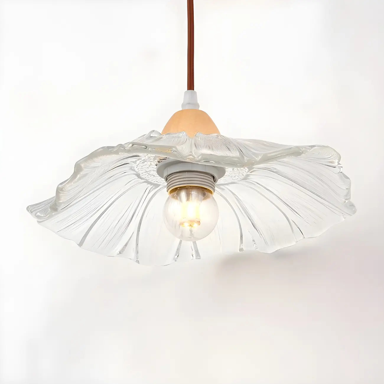Transparent 9-Inch Wall Mount Light for Bedside Decor