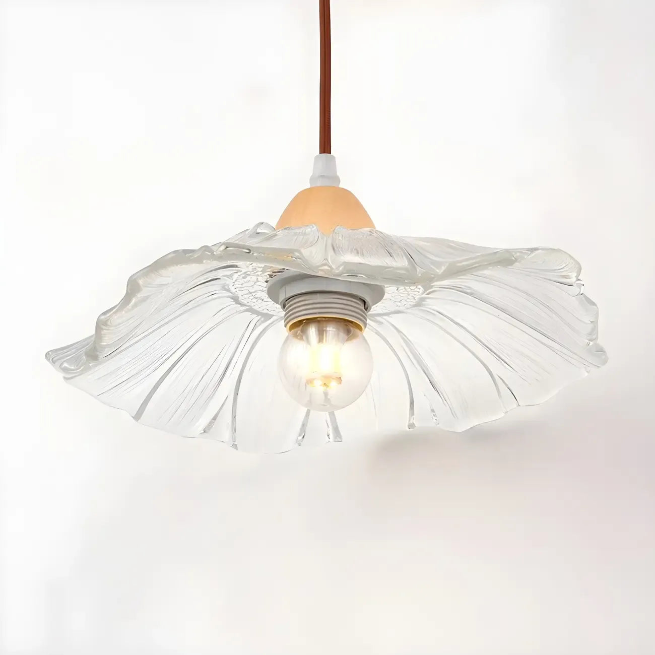 Transparent 9-Inch Wall Mount Light for Bedside Decor