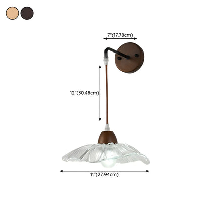 Transparent 9-Inch Wall Mount Light for Bedside Decor