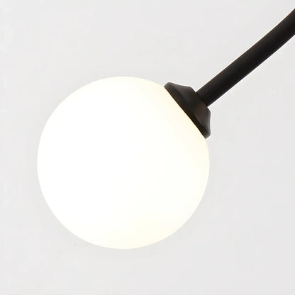 Hallway Dual Globe Glass Semi Flush Ceiling Light