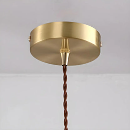 Modern Gold Accent Glass Flower Pendant Light