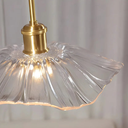 Modern Glass Semi-Flush Ceiling Light for Living Spaces