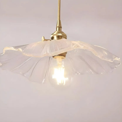Modern Glass Semi-Flush Ceiling Light for Living Spaces