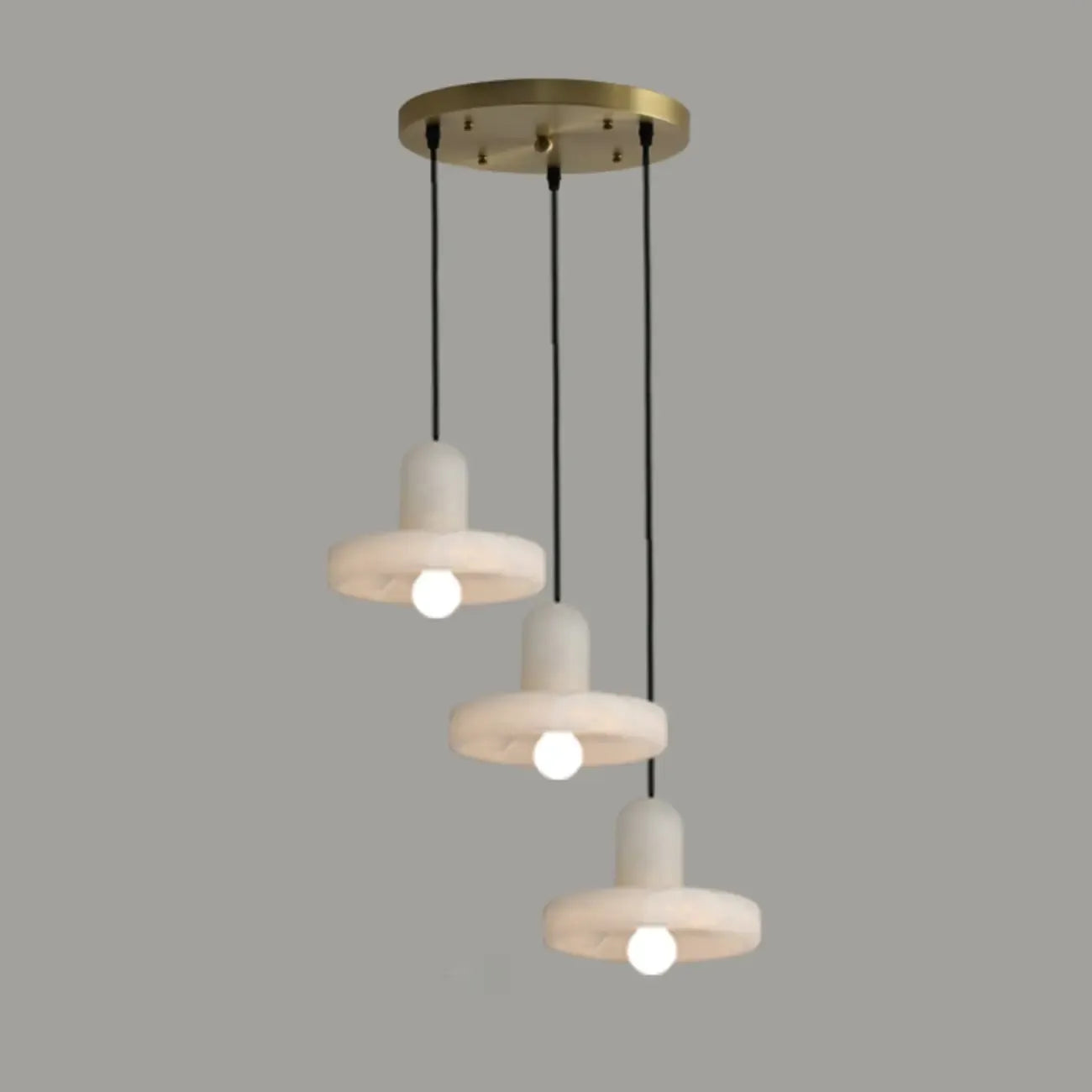 Modern Gold Metal Cylindrical Kitchen Island Pendant Light