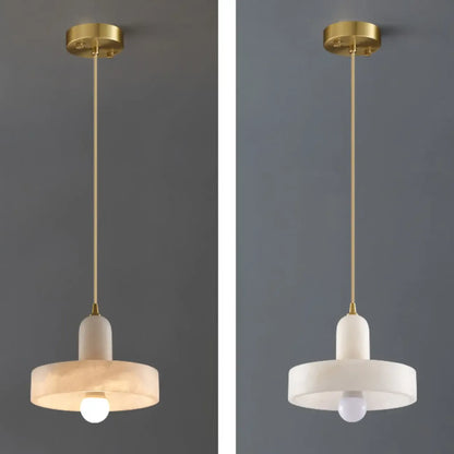Modern Gold Metal Cylindrical Kitchen Island Pendant Light