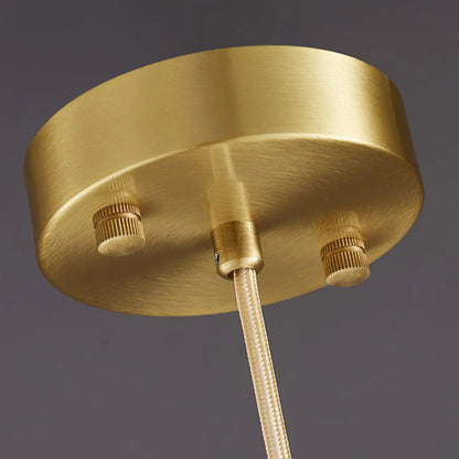 Modern Gold Metal Cylindrical Kitchen Island Pendant Light