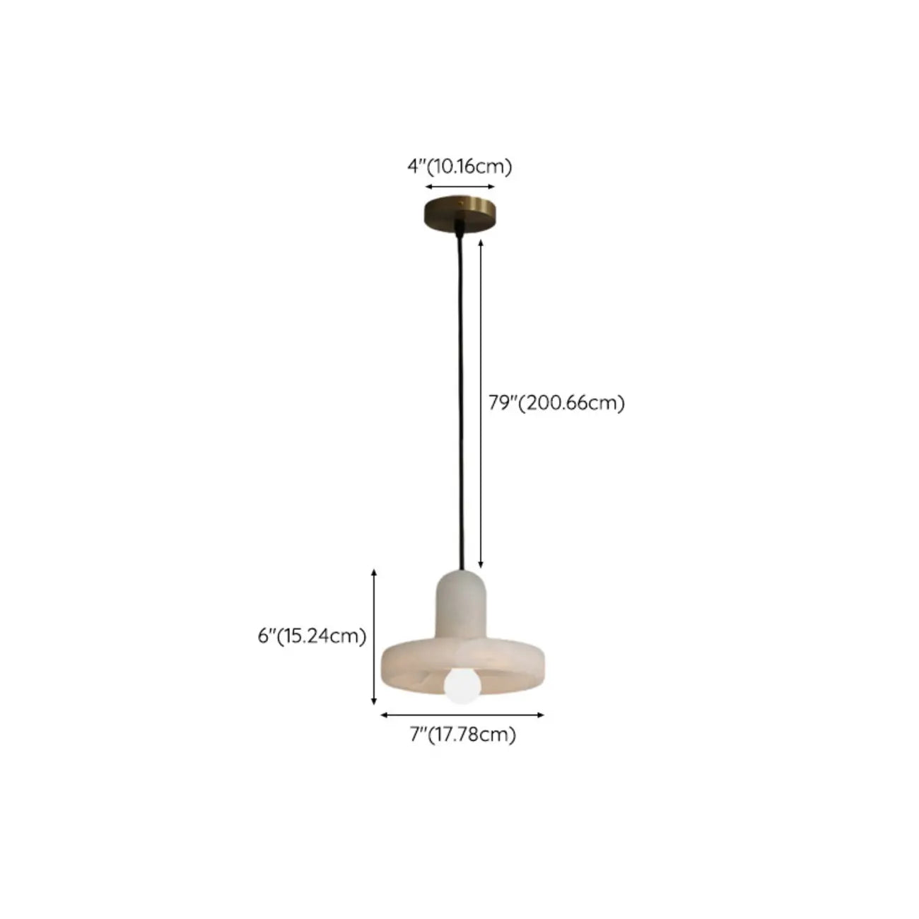 Modern Gold Metal Cylindrical Kitchen Island Pendant Light