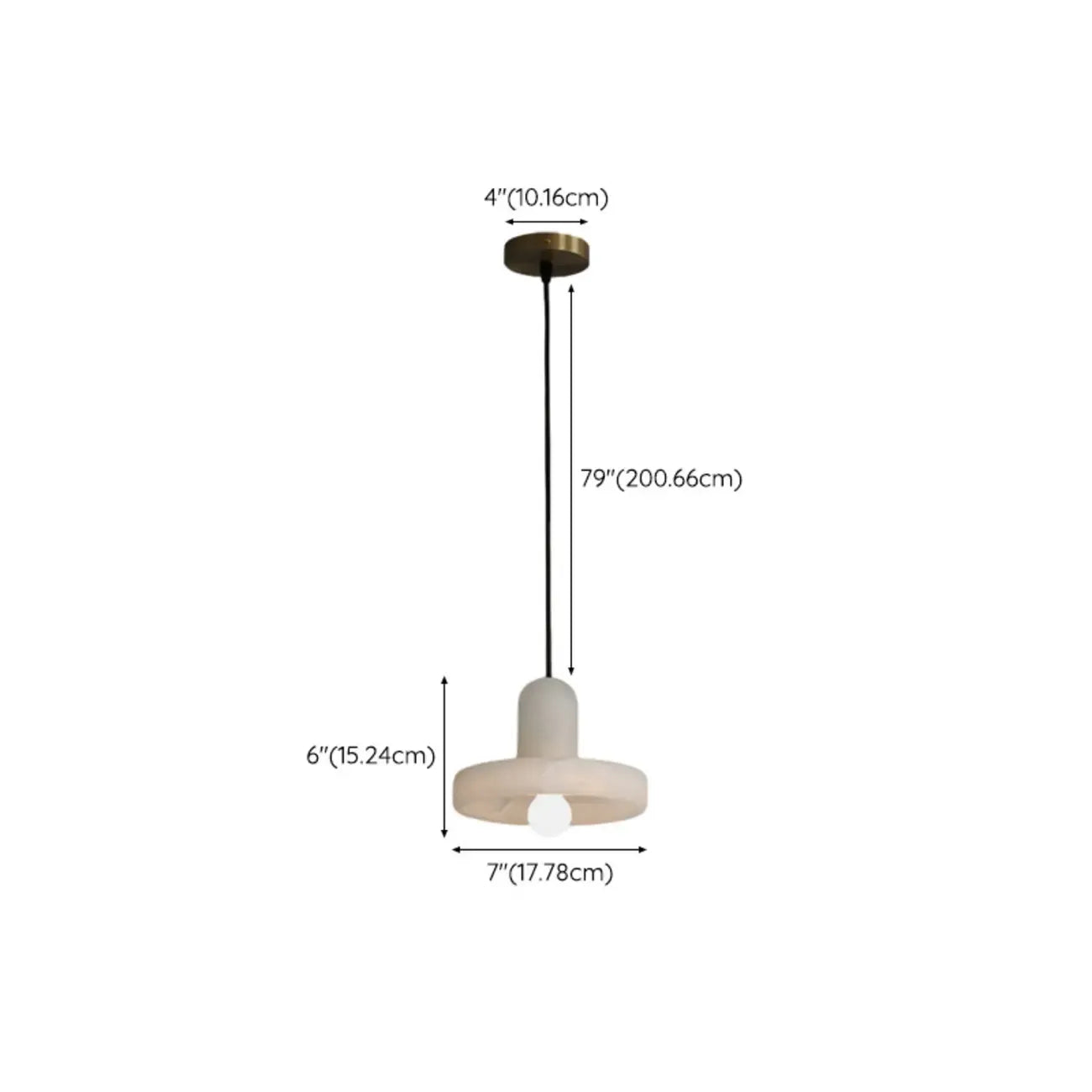 Modern Gold Metal Cylindrical Kitchen Island Pendant Light