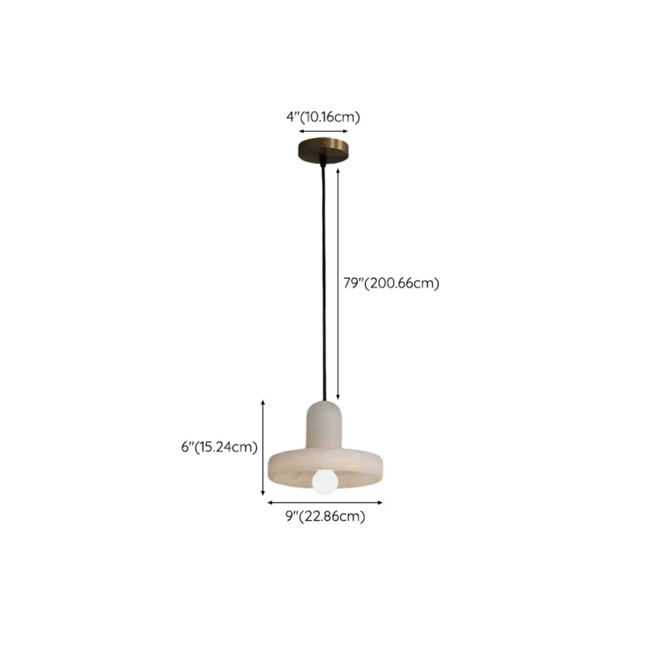 Modern Gold Metal Cylindrical Kitchen Island Pendant Light
