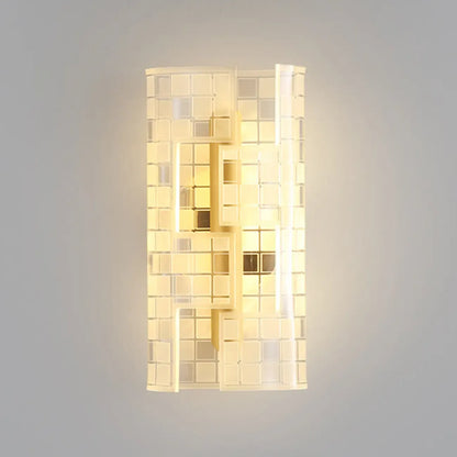 Modern Clear Acrylic Gold Ambient Wall Sconce
